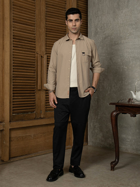 Hookd Panel-Waffle Chino Trousers