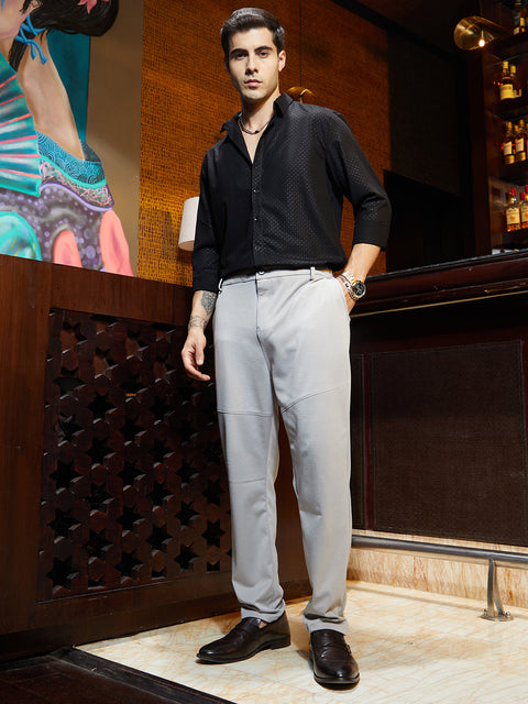 Game Face Panel-Waffle Chino Trousers