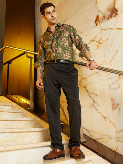 Game Face Panel-Waffle Chino Trousers