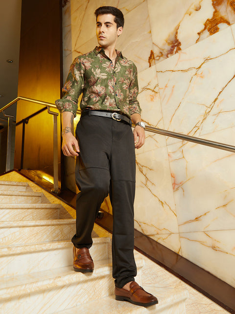 Game Face Panel-Waffle Chino Trousers
