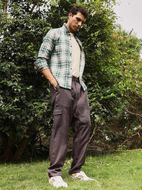 Iconic Everyday Pleated Utility-Tapered Trousers
