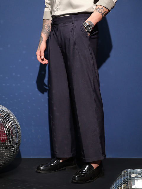 Behookd Pleated Cuffed Trousers