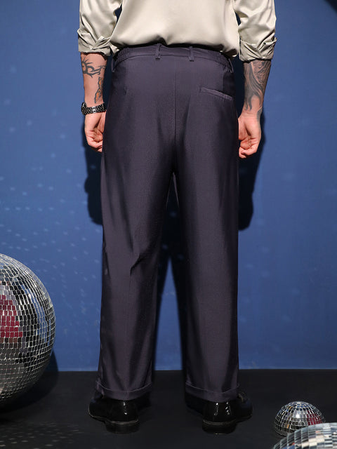 Behookd Pleated Cuffed Trousers