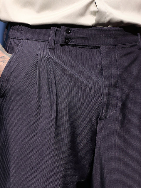 Behookd Pleated Cuffed Trousers