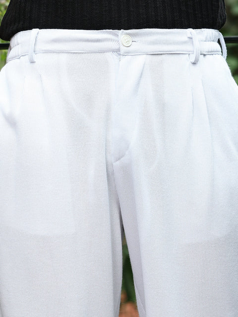 Take Two Men Trousers Pleated-Ribbed Trousers
