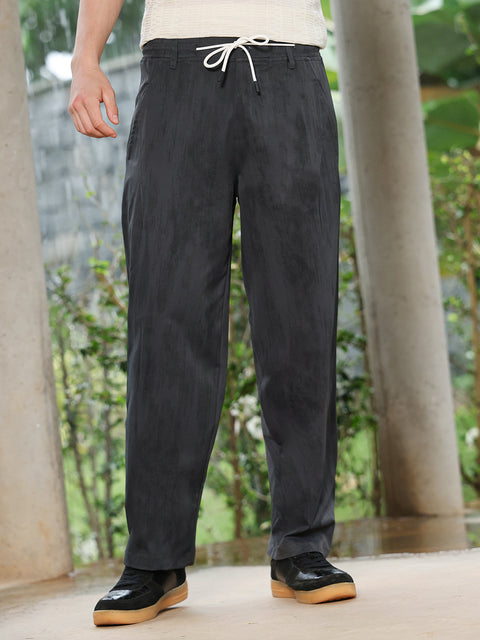 Runway Gods Gazed-Imprint Straight-Fit Trousers