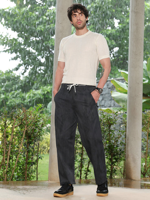 Runway Gods Gazed-Imprint Straight-Fit Trousers