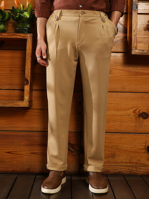 Just Be Twill-Pleated Trousers