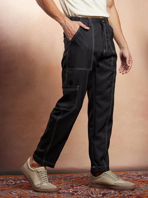 Hookd Contrast-Stitch Carpenter Utility Trousers