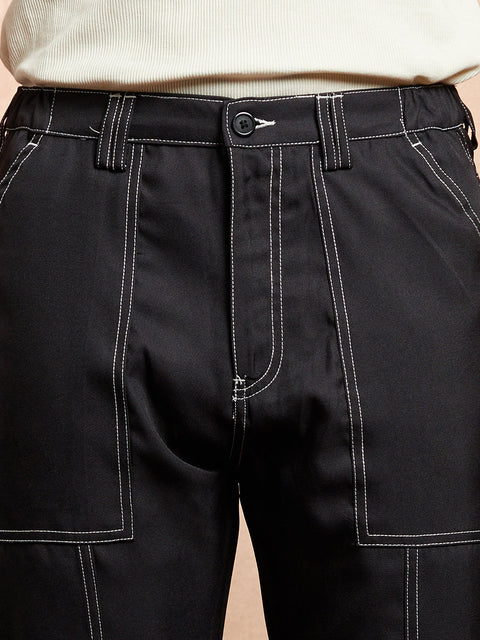 Hookd Contrast-Stitch Carpenter Utility Trousers