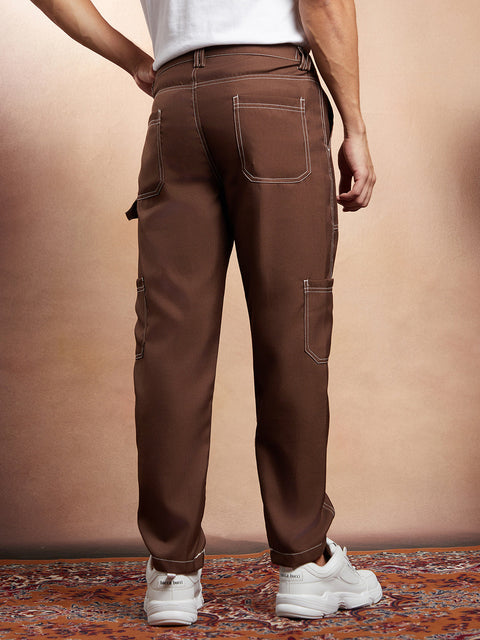 Hookd Contrast-Stitch Carpenter Utility Trousers