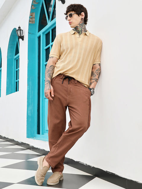 Hooked Twill-Panelled Chino Trousers