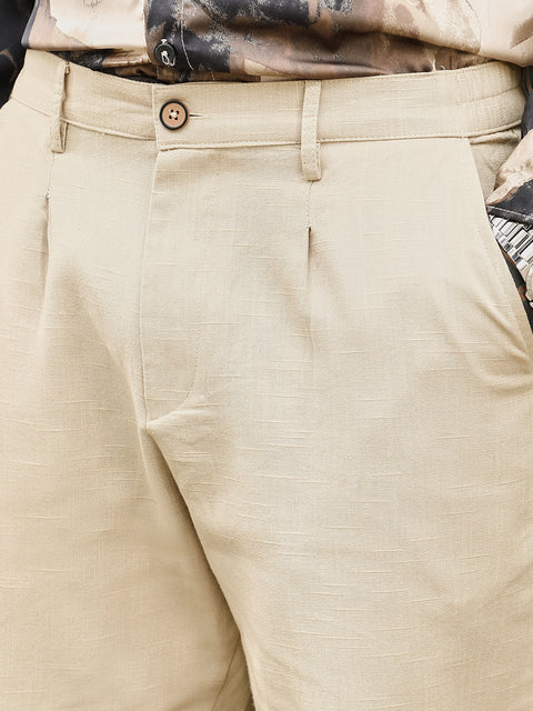 Just Be Lightweight - Pleated-Cuffed Tailored Trouers