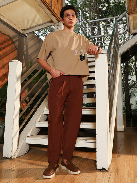 Just Be Light Weight - Pleated-Tapered Trousers