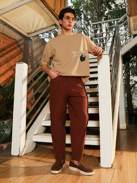 Just Be Light Weight - Pleated-Tapered Trousers