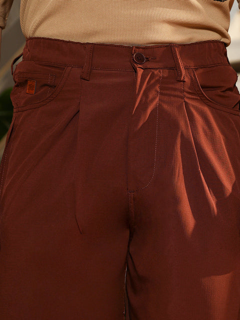 Just Be Light Weight - Pleated-Tapered Trousers