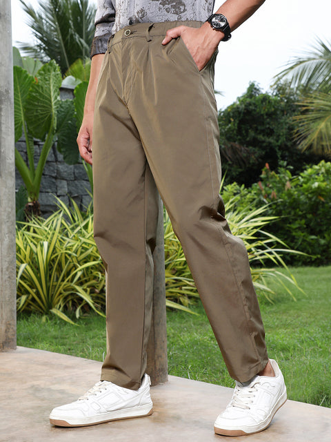 Chaos Lightweight - Solid Pleated Tailored Trousers