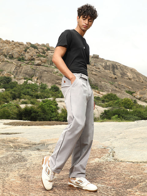 Just Be Extended-Waistband Straight Trousers