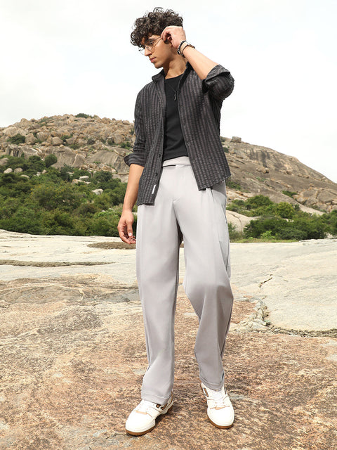 Just Be Extended-Waistband Straight Trousers