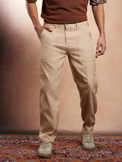 Hookd Contrast-Stitch Carpenter Utility Trousers