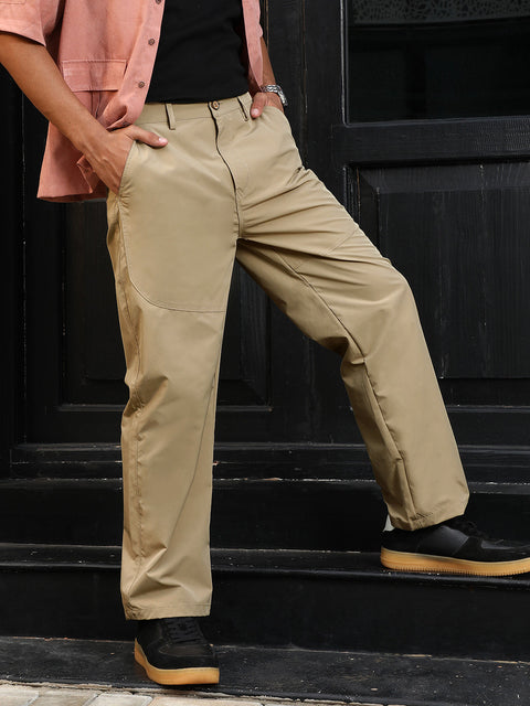 Chaos Panelled Straight-Fit Trousers