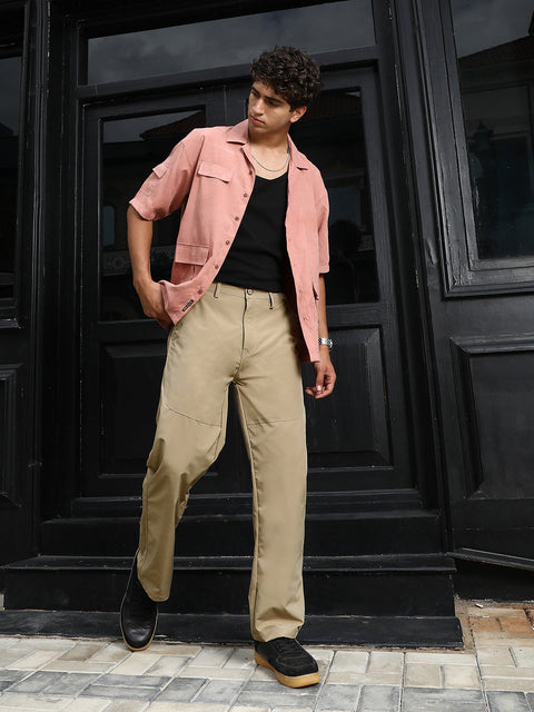 Chaos Panelled Straight-Fit Trousers