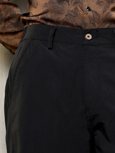 Chaos Panelled Straight-Fit Trousers