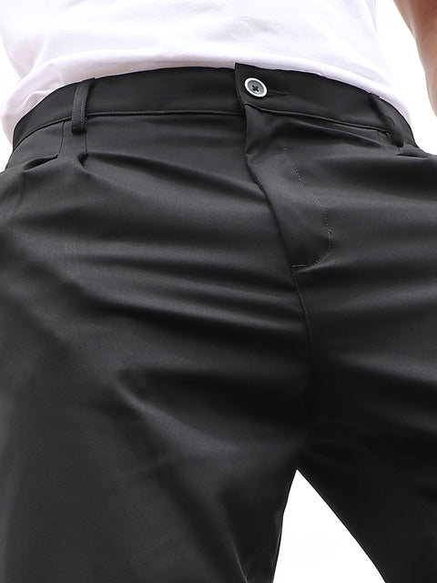 Just Be Lightweight - Pleated Straight-Fit Tailoured Trousers