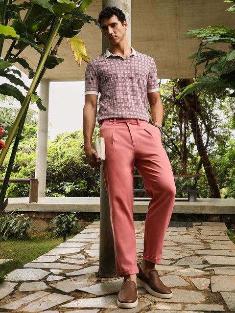 Take 2 Pleated-Cuffed Tailored Trousers