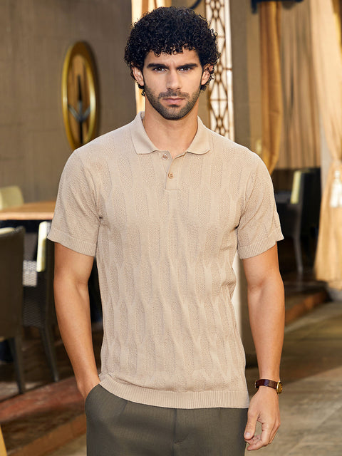 Behookd Webbing-Tactile Polo T-Shirt