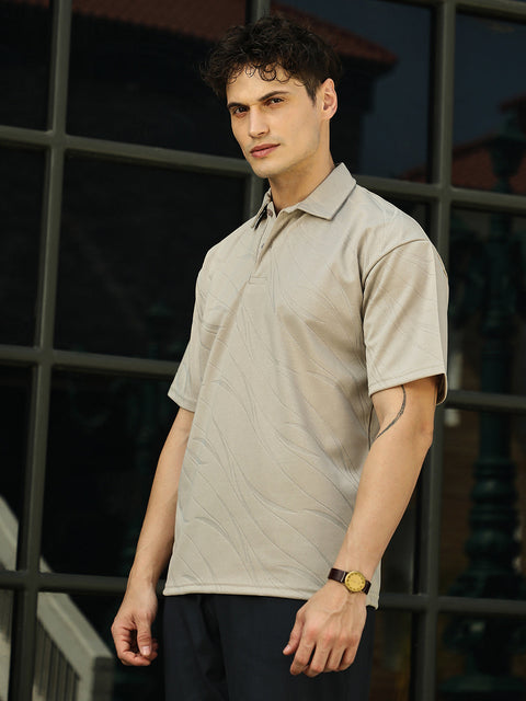 Face Card Scratch-Tactile Polo T-Shirt