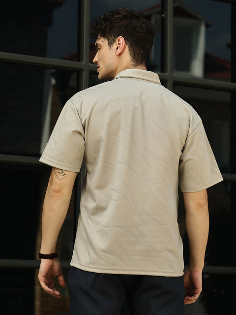 Face Card Scratch-Tactile Polo T-Shirt