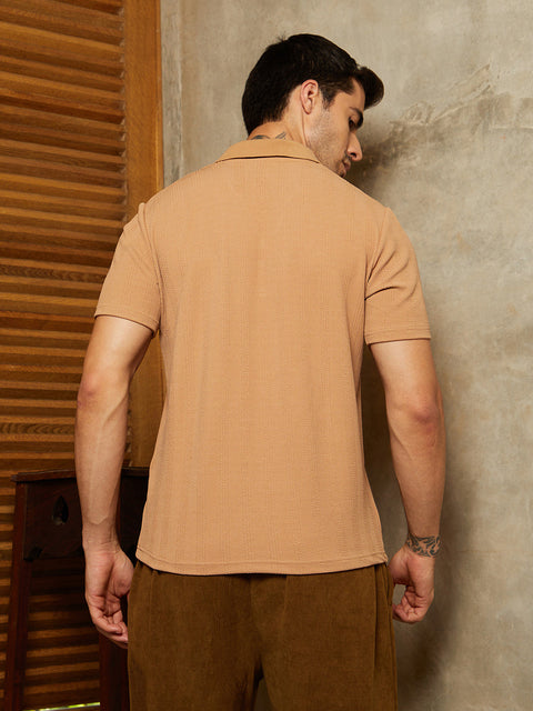 Game Face Rope-Tactile Cuban Polo T-Shirt