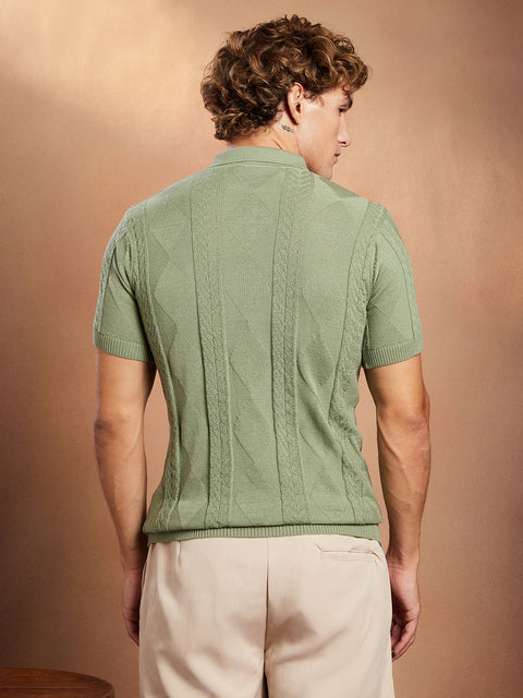 CAHOOT Argyle-Tactile Polo T-Shirt