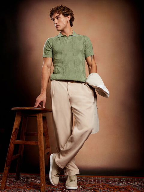 CAHOOT Argyle-Tactile Polo T-Shirt