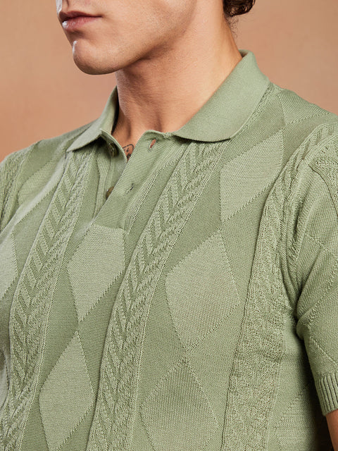 CAHOOT Argyle-Tactile Polo T-Shirt