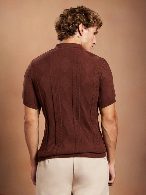 CAHOOT Argyle-Tactile Polo T-Shirt