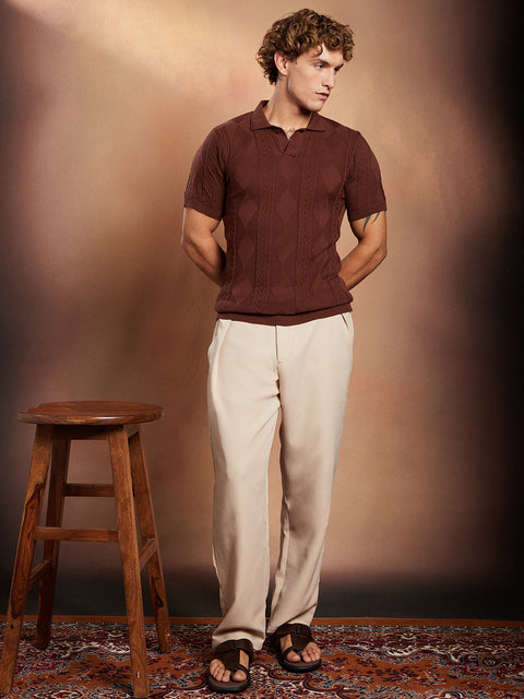 CAHOOT Argyle-Tactile Polo T-Shirt