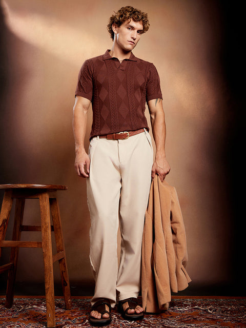 CAHOOT Argyle-Tactile Polo T-Shirt