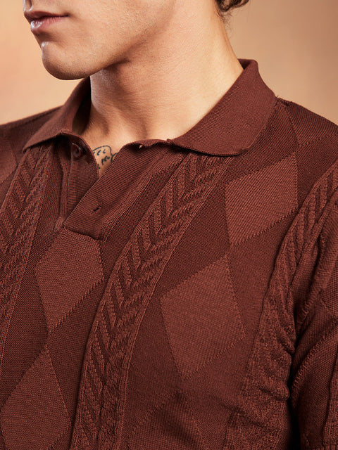 CAHOOT Argyle-Tactile Polo T-Shirt