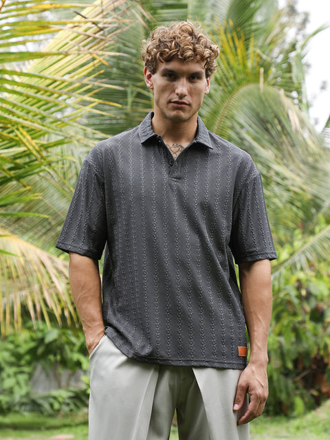 CAHOOT Spiralknot-Tactile Polo T-Shirt