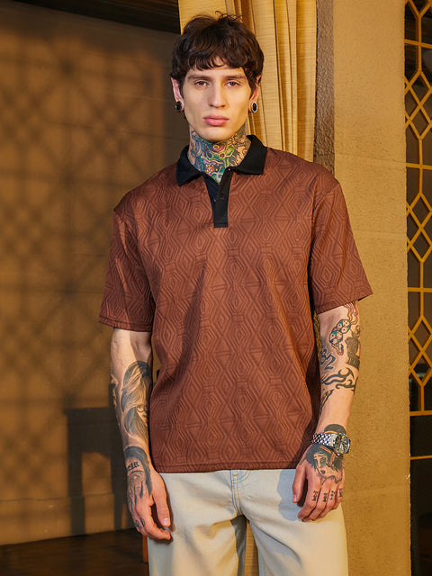 Game Face Triad Contrast Polo T-Shirt