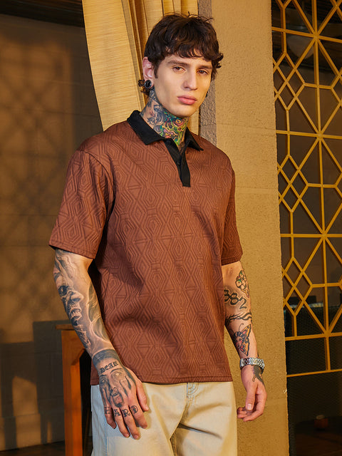 Game Face Triad Contrast Polo T-Shirt