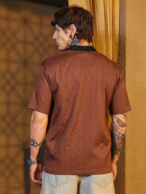 Game Face Triad Contrast Polo T-Shirt