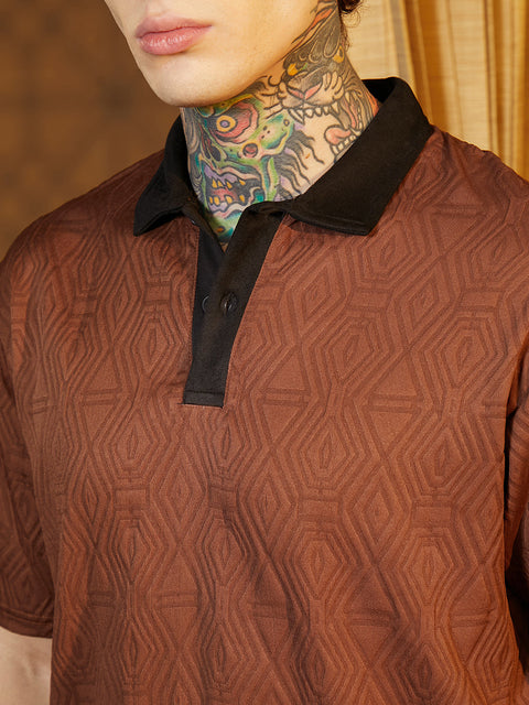 Game Face Triad Contrast Polo T-Shirt