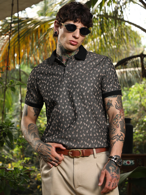 CAHOOT Shadowed-Polka Polo T-Shirt