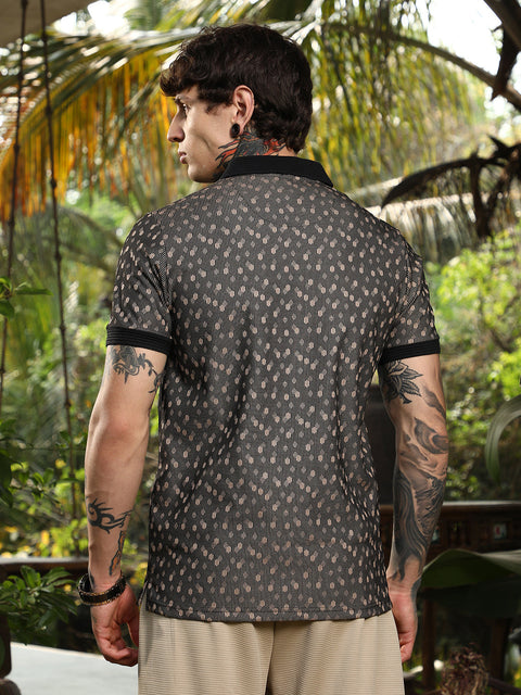CAHOOT Shadowed-Polka Polo T-Shirt