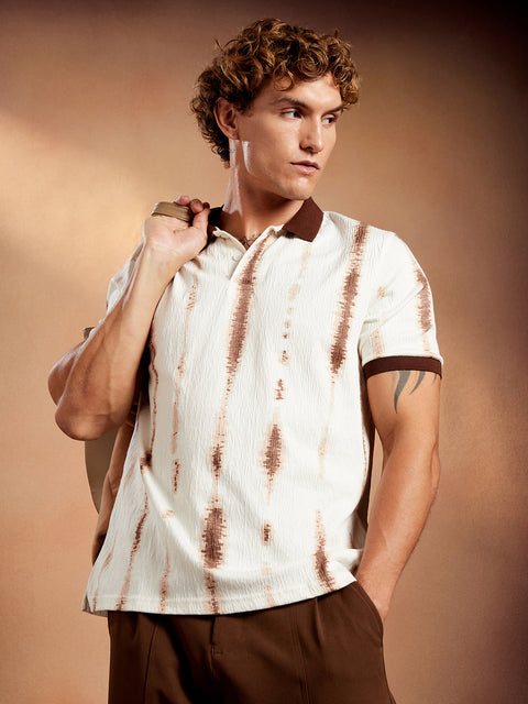 CAHOOT Tie-Dye Tactile Polo T-Shirt
