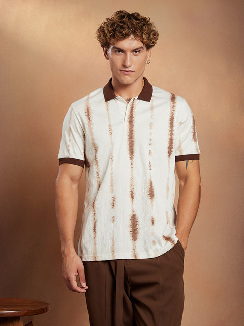CAHOOT Tie-Dye Tactile Polo T-Shirt