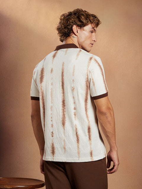 CAHOOT Tie-Dye Tactile Polo T-Shirt